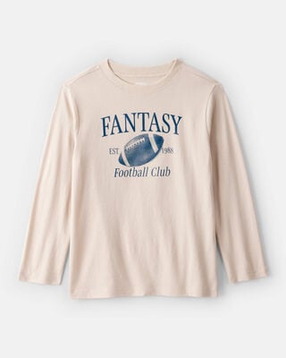 Boys Fantasy Football Short-Sleeve Graphic Tee - Tan