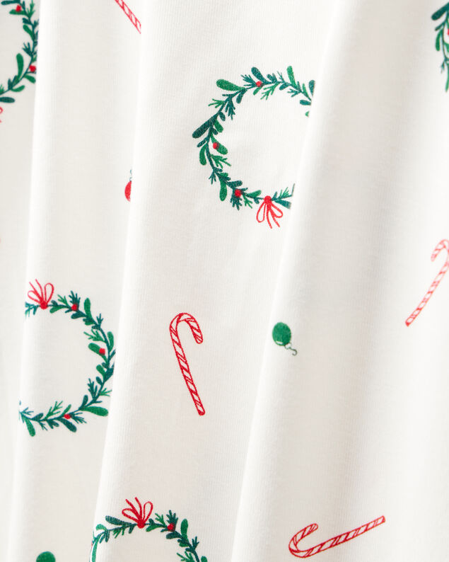 Product image 2 of Toddler Wreath PurelySoft Snug Fit 2-Piece Pajamas - White