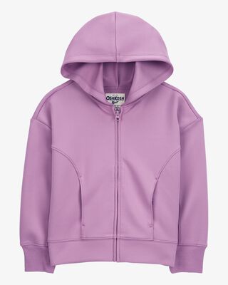 Product image 1 of Kid Stretch Tech Zip-Up Hooded Jacket - Purple