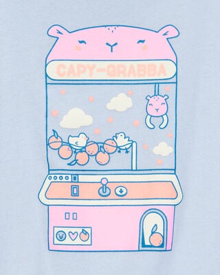 Product image 2 of Kid Capy-Grabba Short-Sleeve Graphic Tee - Blue