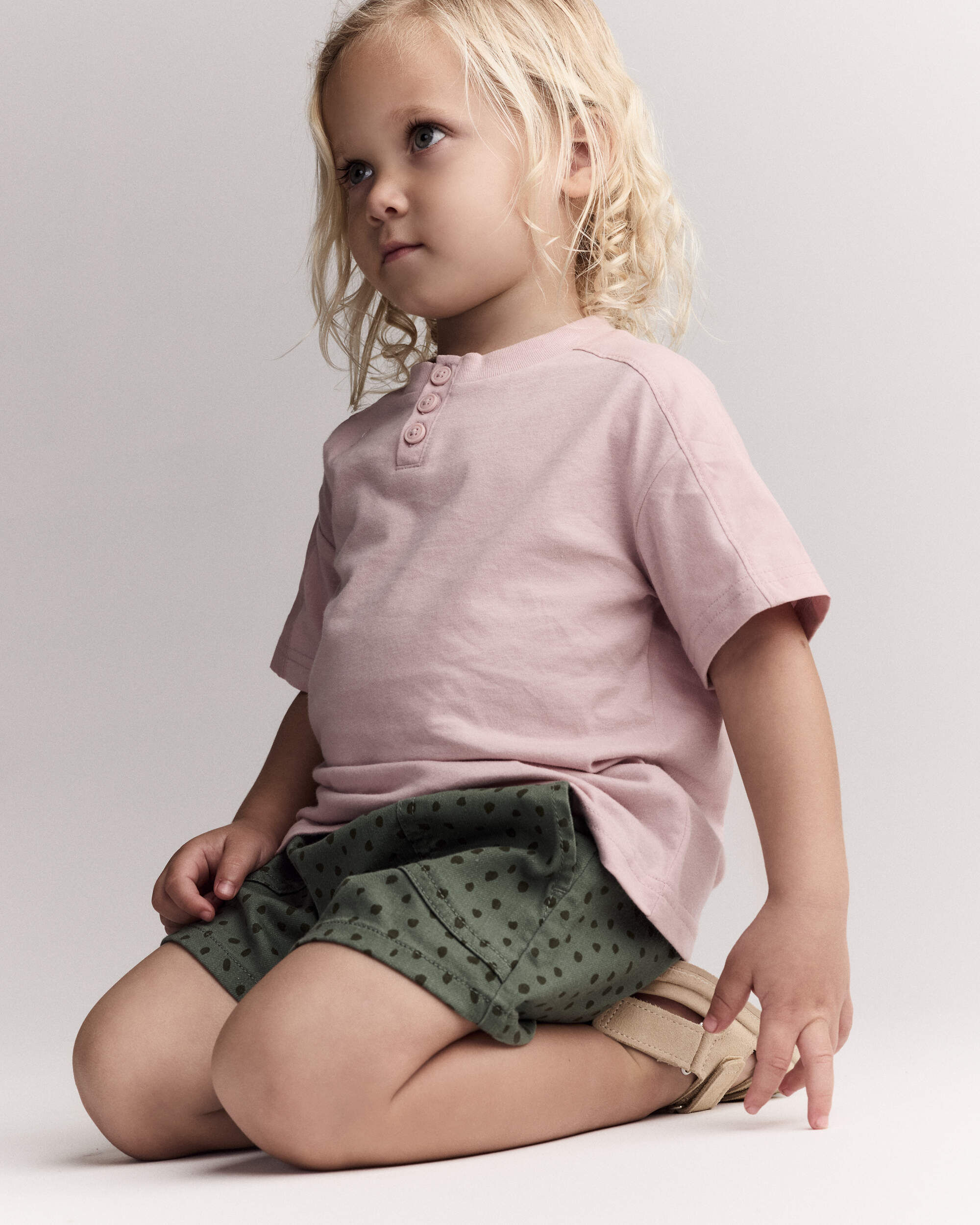 Otter Avenue Toddler Henley Tee 12M Rose 16$
