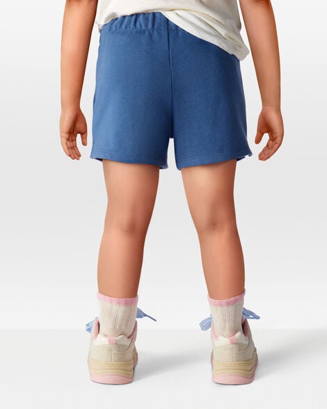  Product image 3 of Toddler Pull-On French Terry Shorts - Blue