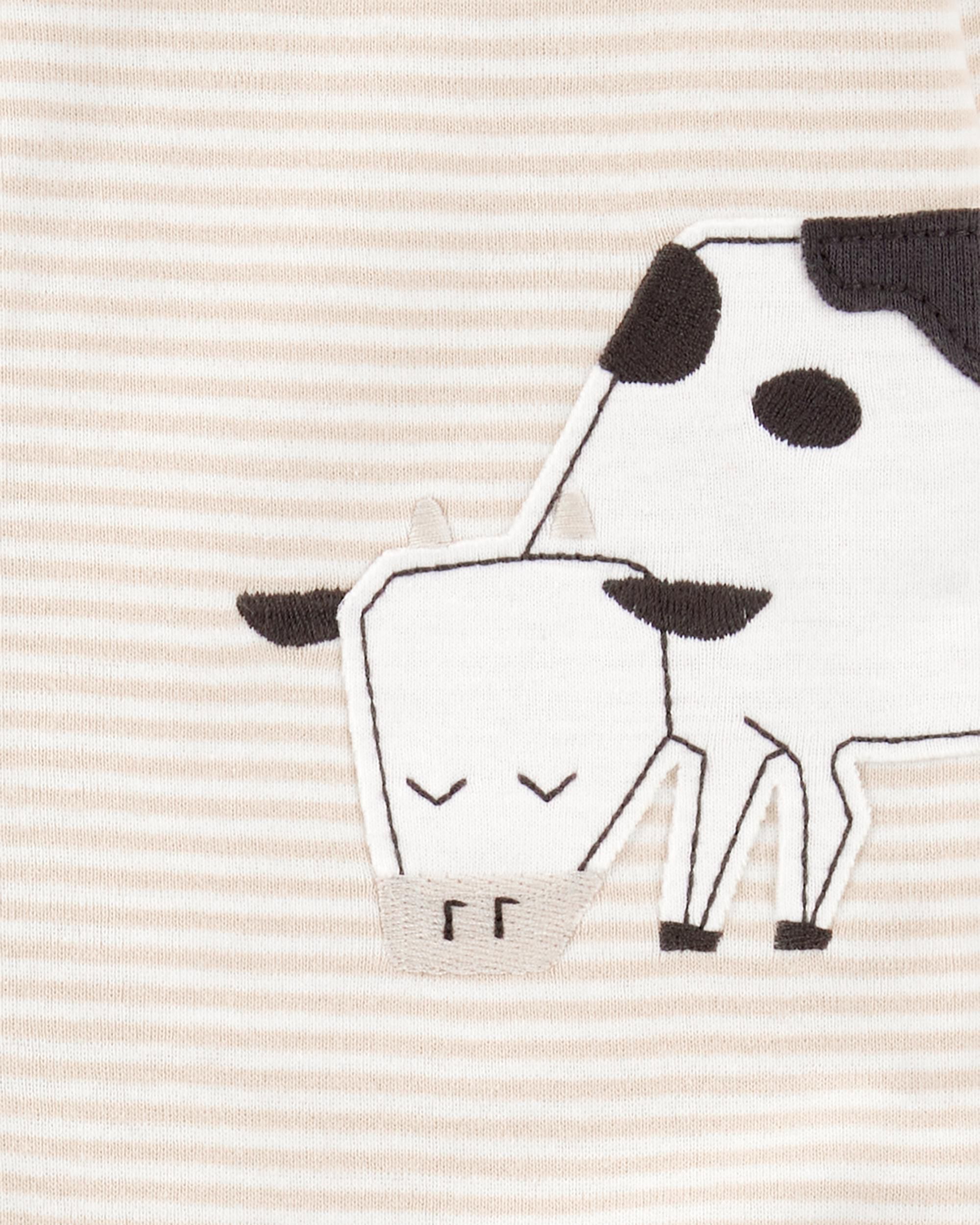 Toddler 1-Piece Striped Cow Footie Pajamas - Carter's | Carter's Toddler 1-Piece Striped Cow Footie Pajamas - Carter's | Carter's
