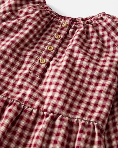 Product image 3 of Kid Cozy Tiered Dress Made with Organic Cotton