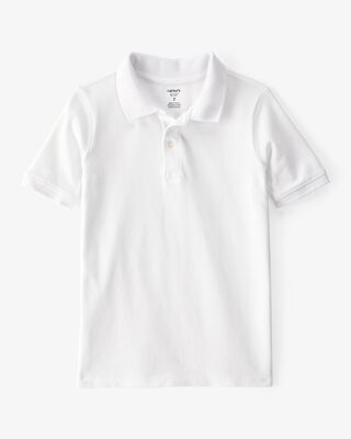 Product image 1 of Kid White Piqué Polo Shirt