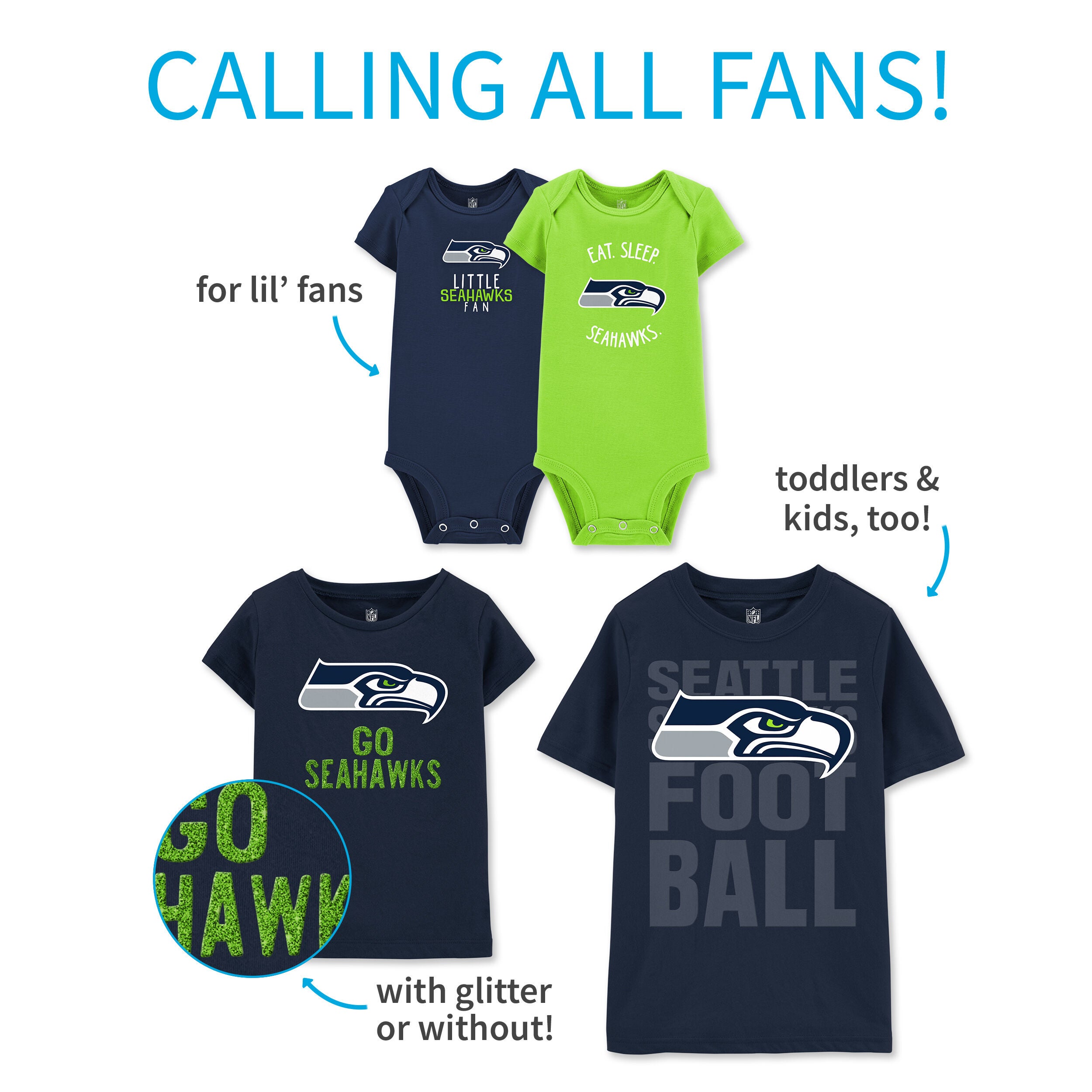 glitter seahawks shirt