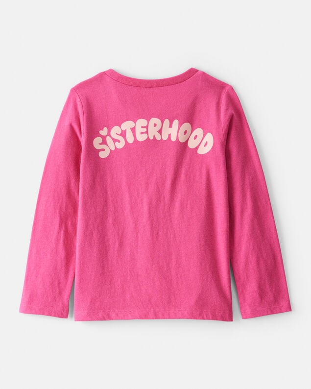 Product image 2 of Toddler Girl Sisterhood Long-Sleeve Graphic Tee - Pink
