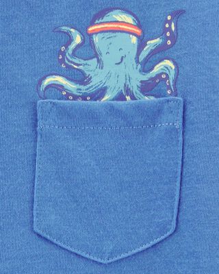 Product image 2 of Toddler 2-Piece Octopus Print Loose Fit Pajamas