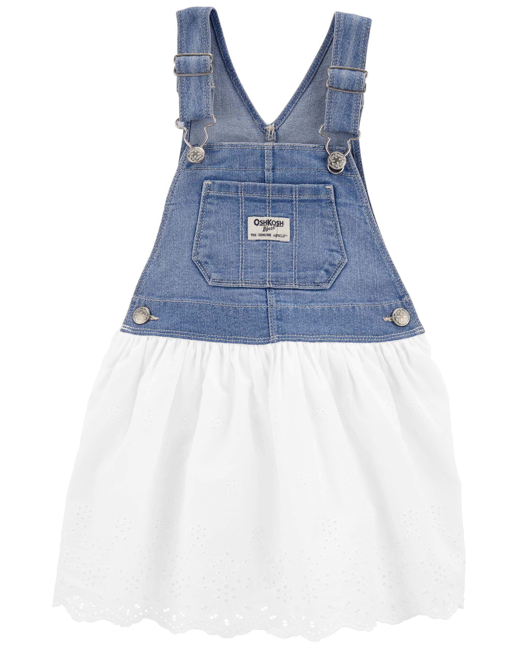 Baby denim jumper dress discount
