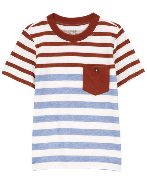  Product image 1 of Toddler Striped Pocket Tee