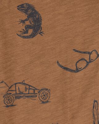 Product image 2 of Toddler Desert Print Henley - Brown