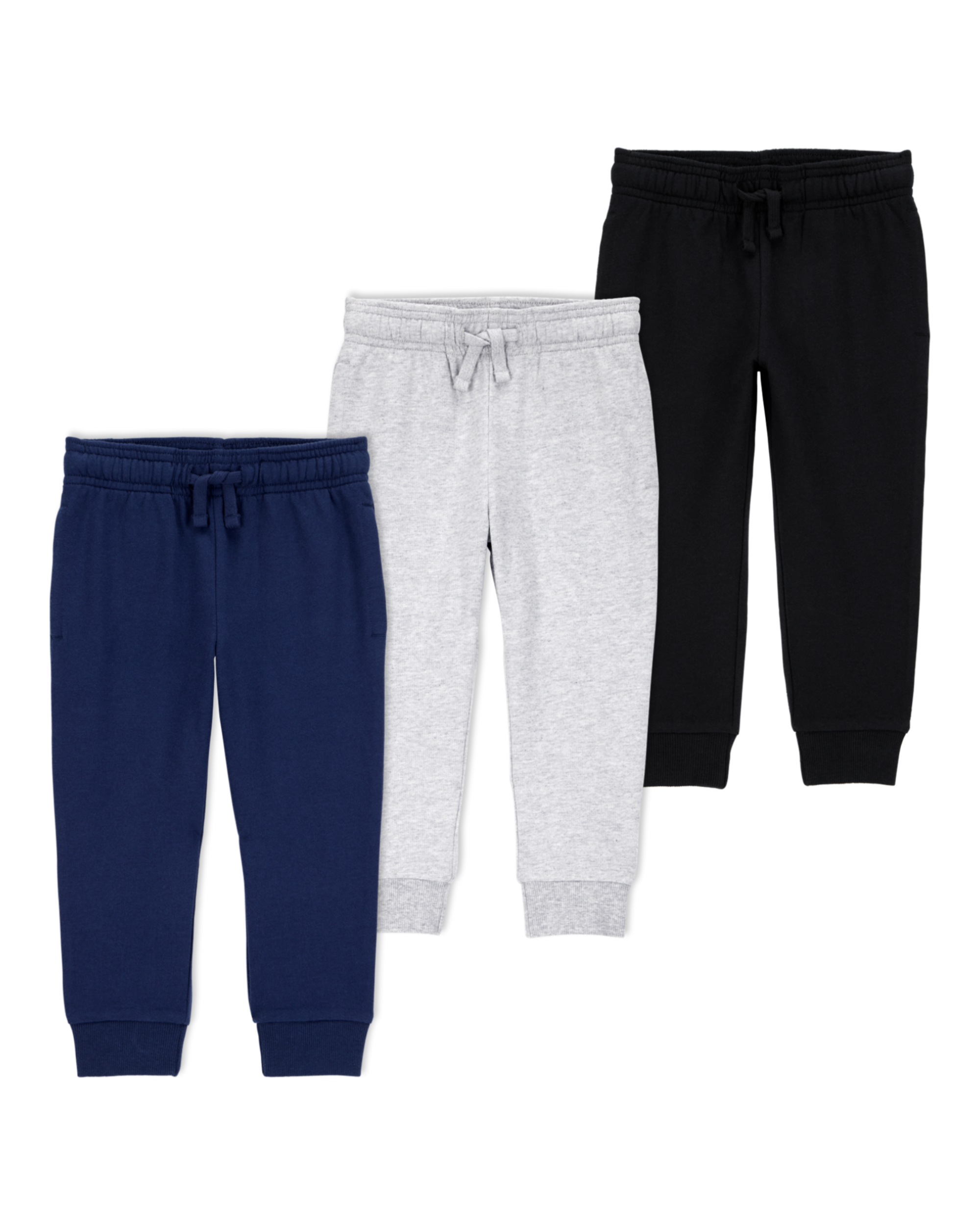 Toddler 3-Pack Pull-On Drawstring Joggers