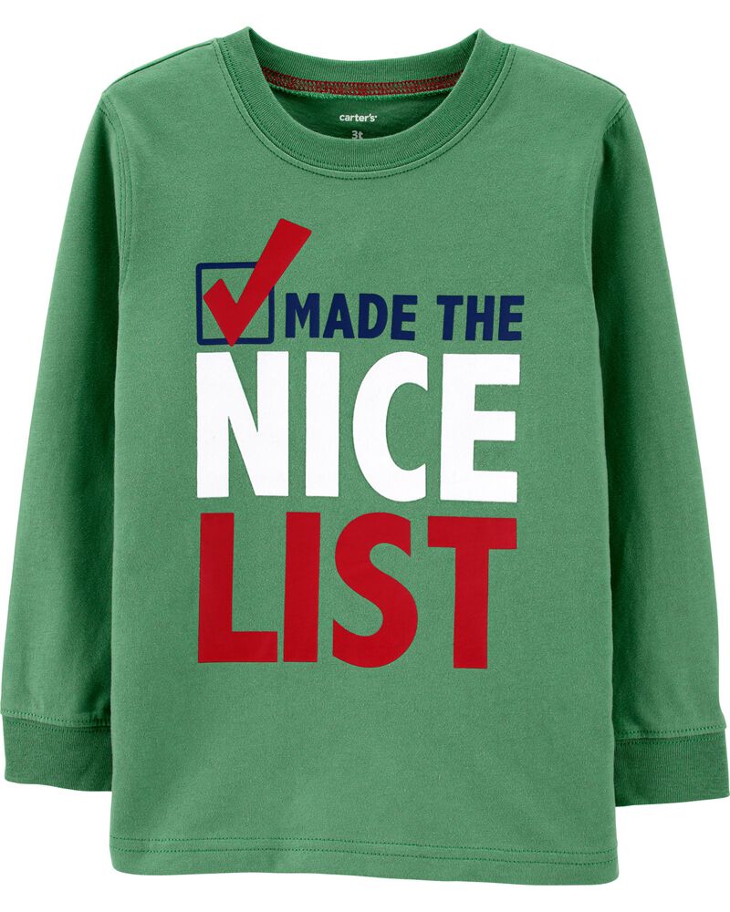 Made The Nice List Christmas Tee Carters Com