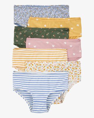 Product image 1 of Toddler 7-Pack Floral Hearts Brief Stretch Cotton Underwear