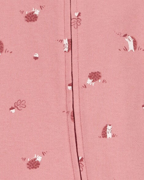  Product image 2 of Baby Hedgehog 2-Way Zip Cotton Footie Sleep & Play Pajamas