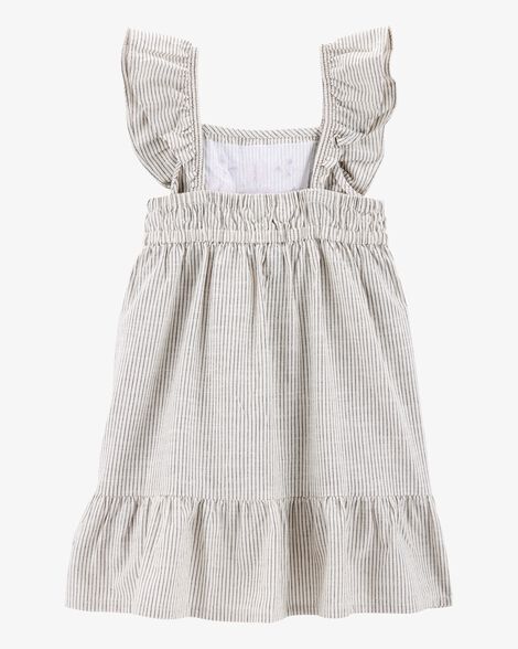  Product image 2 of Toddler Striped Flutter-Sleeve Dress