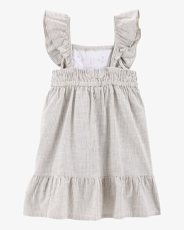Product image 2 of Toddler Striped Flutter-Sleeve Dress