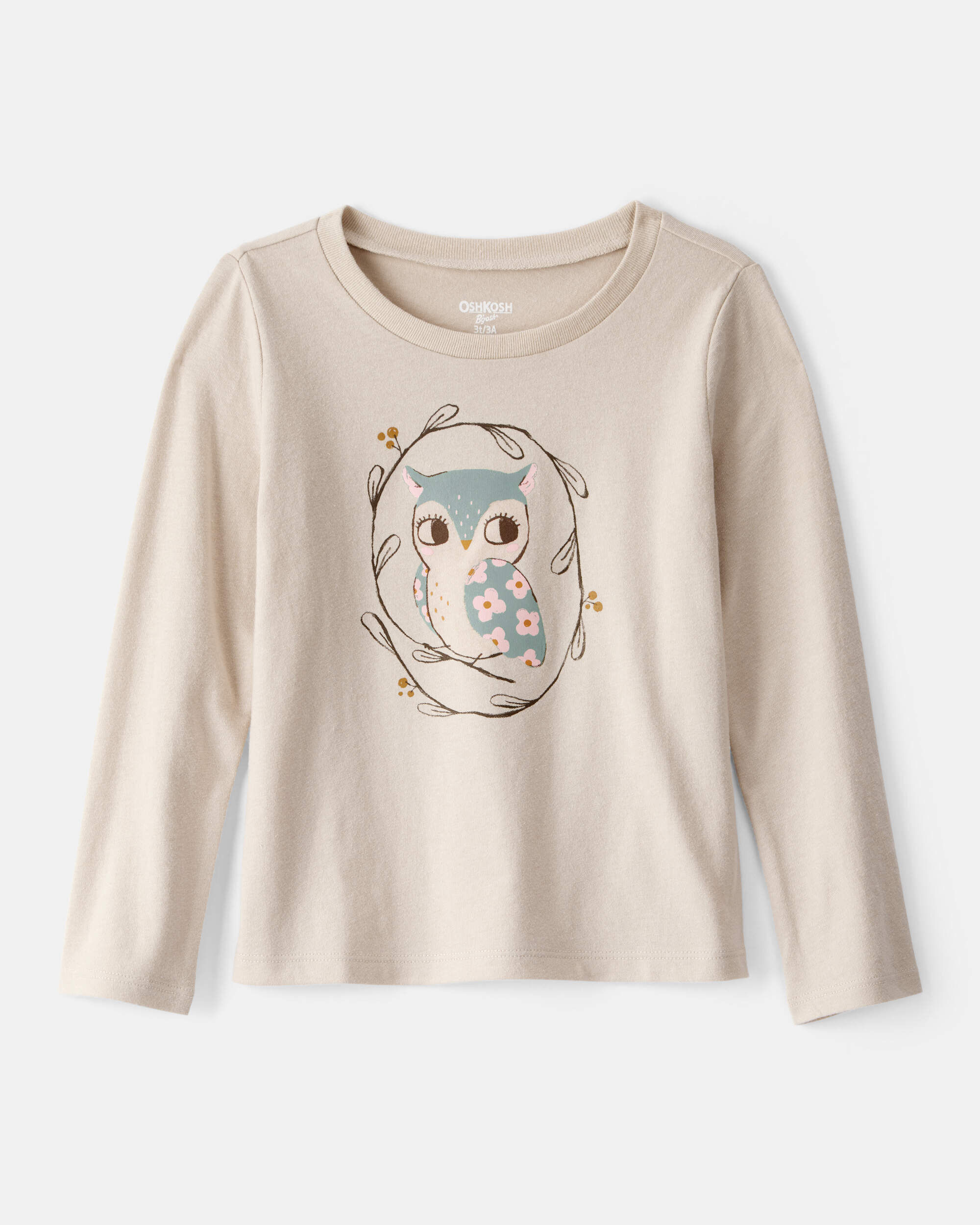 Toddler Girl Dinosaur Long-Sleeve Graphic Tee - Purple