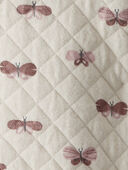 Sweet Cream - Baby Organic Cotton Quilted Double Knit Butterfly Jumpsuit, Selected