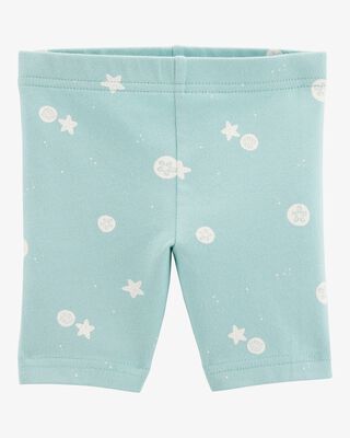 Product image 1 of Toddler Sea Print Bike Shorts - Green