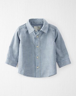Product image 1 of Baby Boy Linen Button-Front Shirt Made with Organic Cotton
