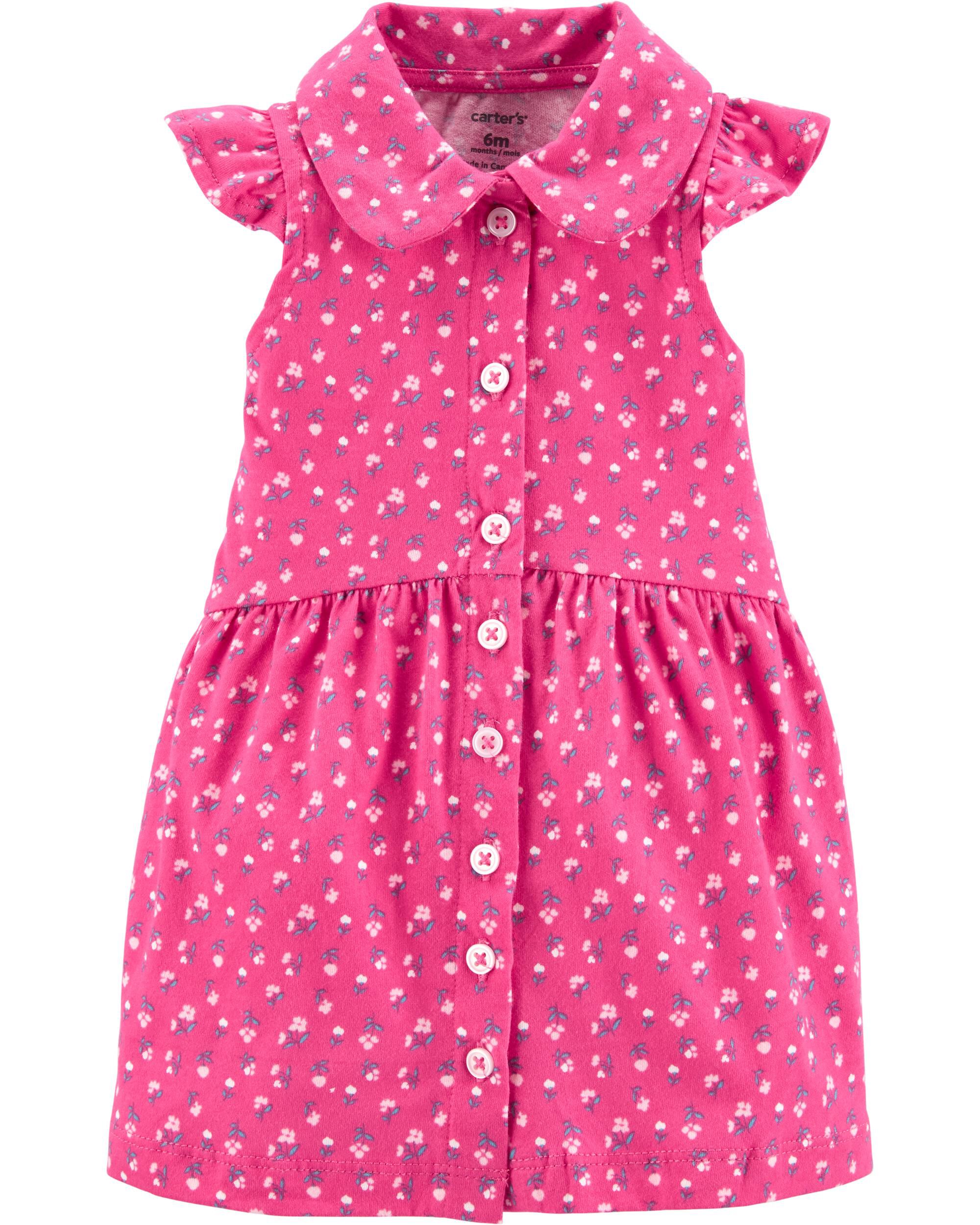 *DOORBUSTER* Floral Button-Front Shirt Dress