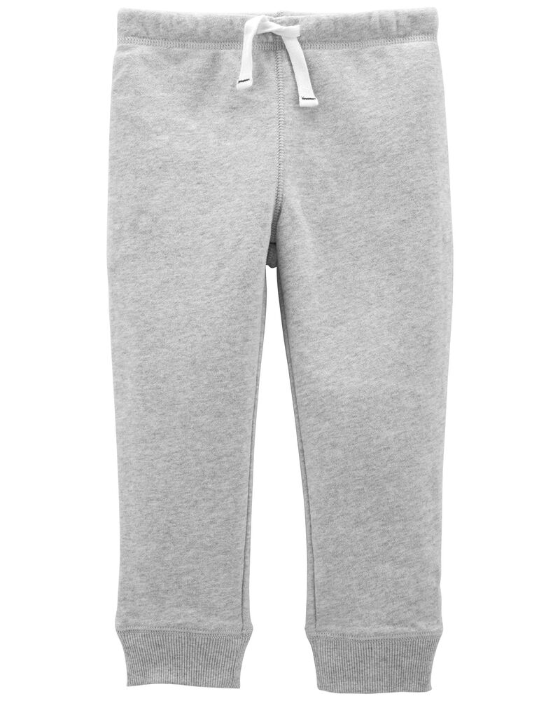 Toddler Grey Pull-On Fleece Pants | carters.com