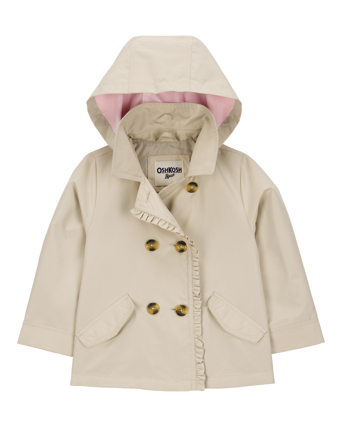 再入荷アイテム Khaki - Coat Trench Ruffle Baby - Carter's | OshKosh ジャケット・アウター