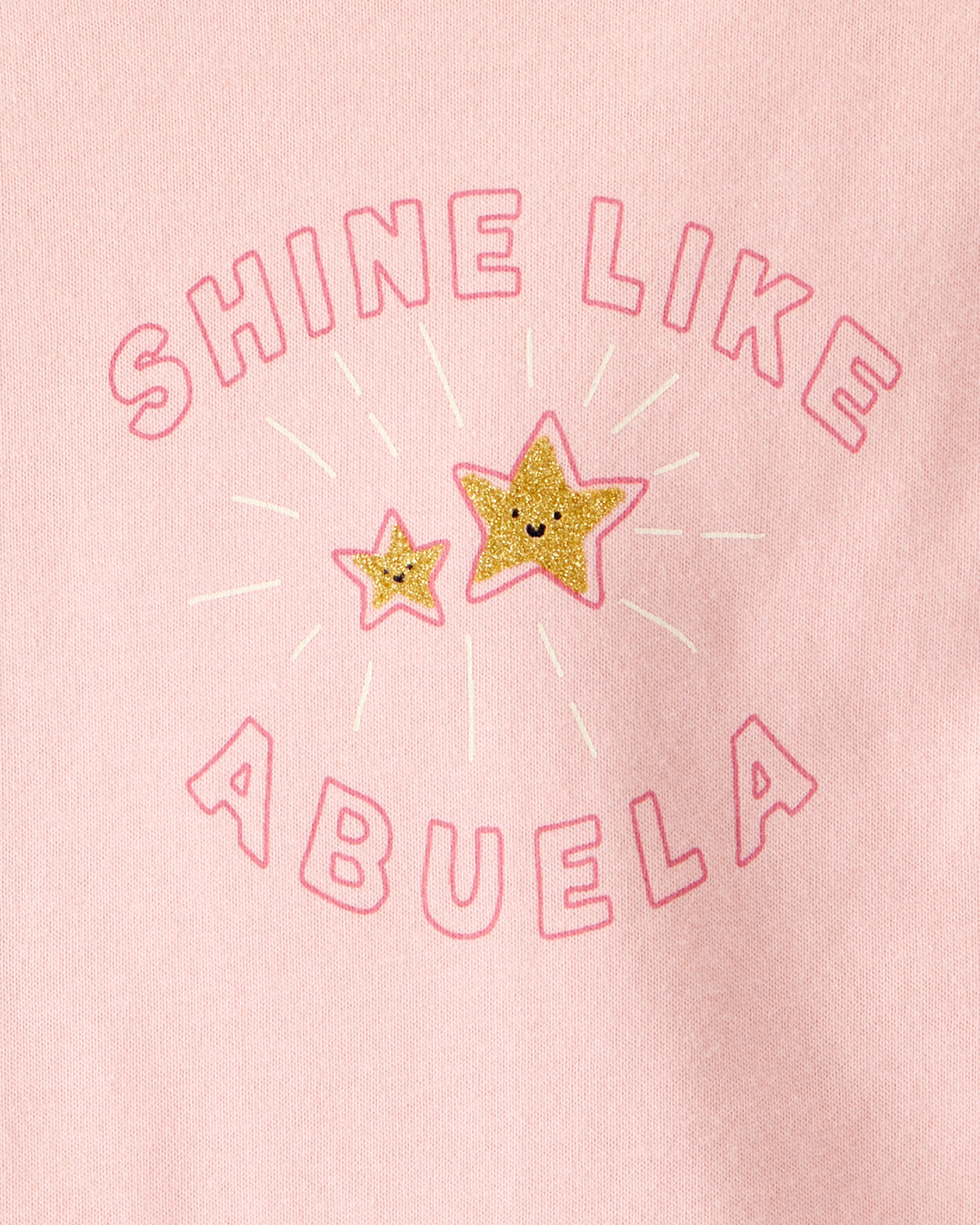 Baby Girl Shine Like Abuela Cotton Long-Sleeve Graphic