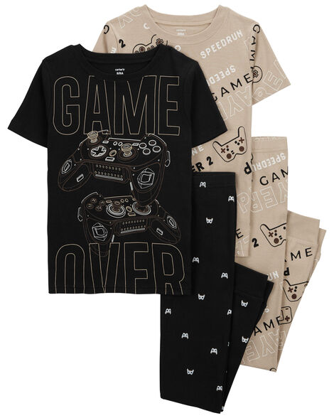  Product image 1 of Kid 4-Piece Gamer 100% Snug Fit Cotton Pajamas