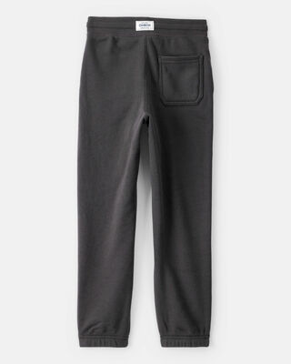 Product image 2 of Boys Solid Fleece Drawstring Joggers - Black