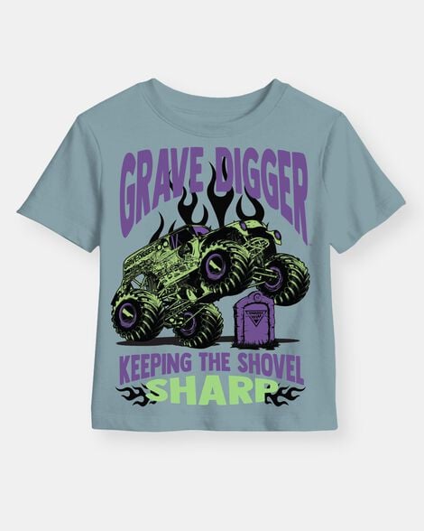 boys monster jam™ grave digger short-sleeve graphic tee - blue