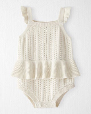 Product image 1 of Baby Organic Cotton Pointelle Romper