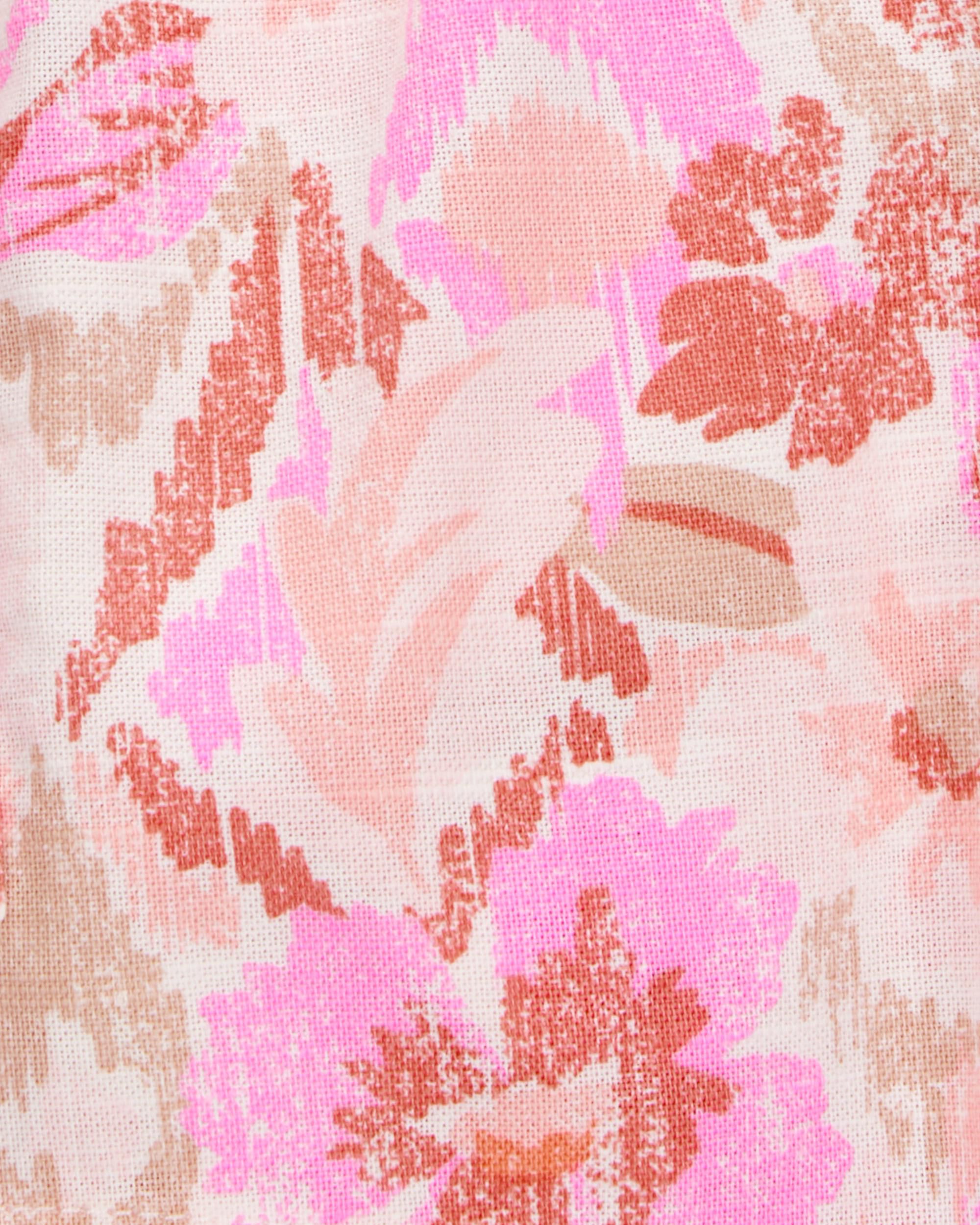 Baby Floral Print Drawstring Shorts - Pink - OshKosh B'gosh