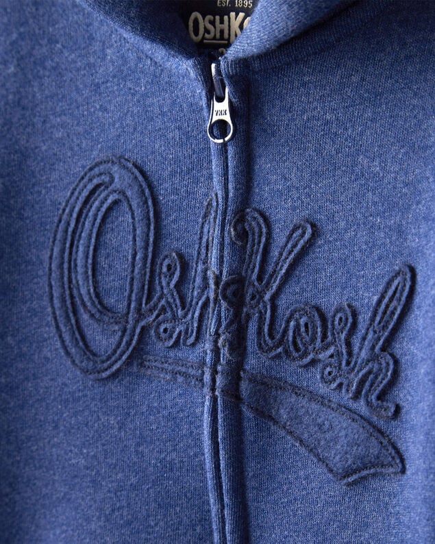 Product image 2 of Toddler Boy OshKosh Fleece Logo Zip Jacket - Navy