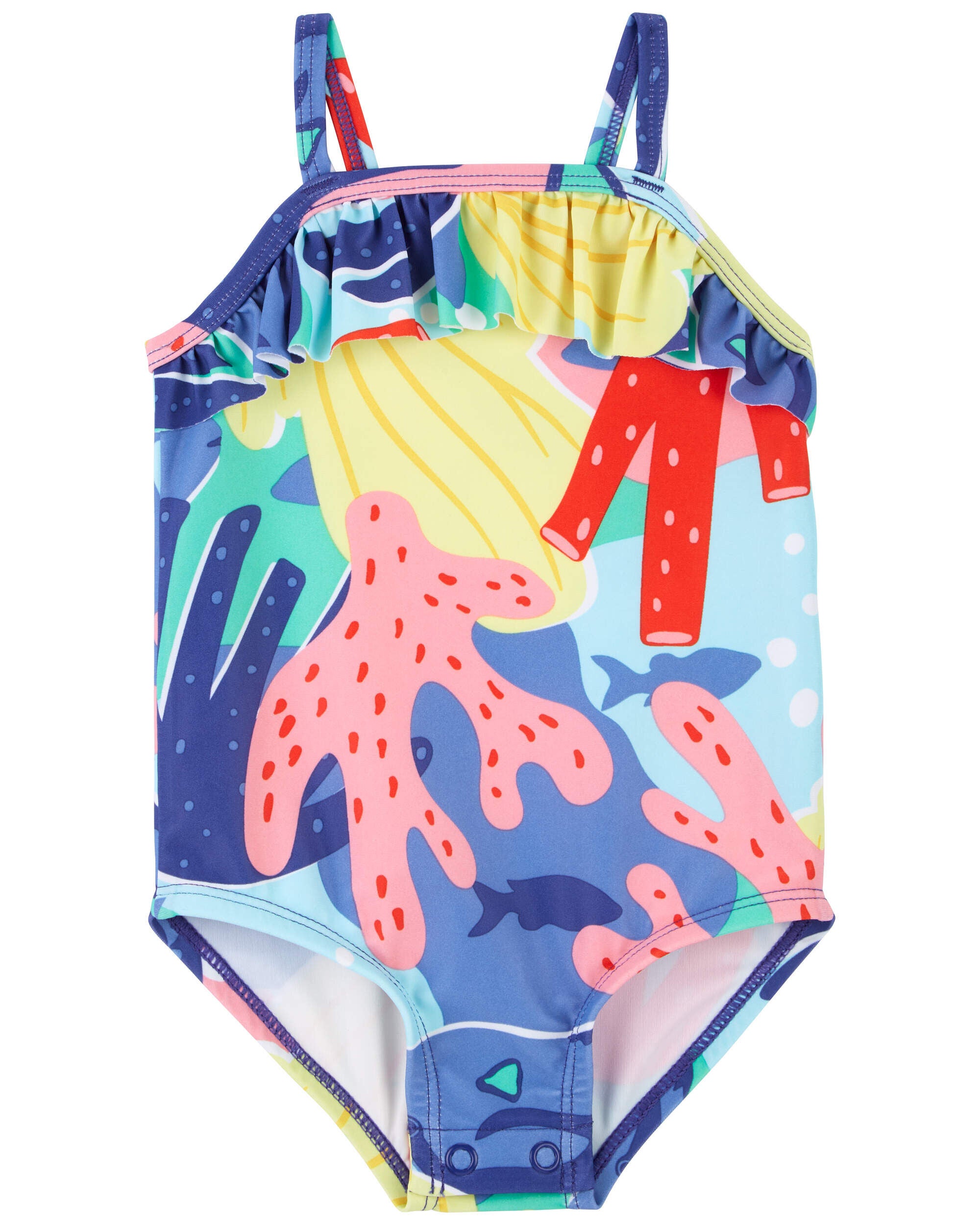 Baby 1 Piece Coral Swimsuit Carter s Carter s