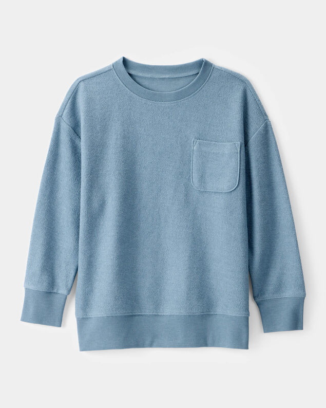 Product image 1 of Boys French Terry Pullover Sweatshirt - Blue