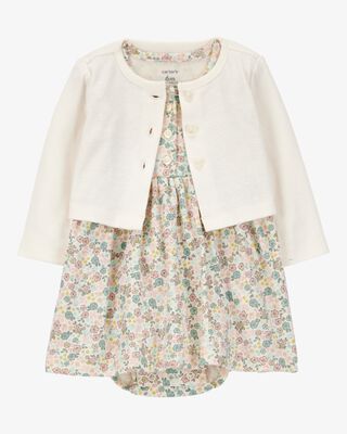 Product image 1 of Baby 2-Piece Floral Dress Cardigan Set