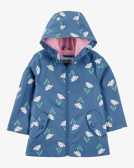 Product image 1 of Toddler Color Changing Rain Jacket - Navy