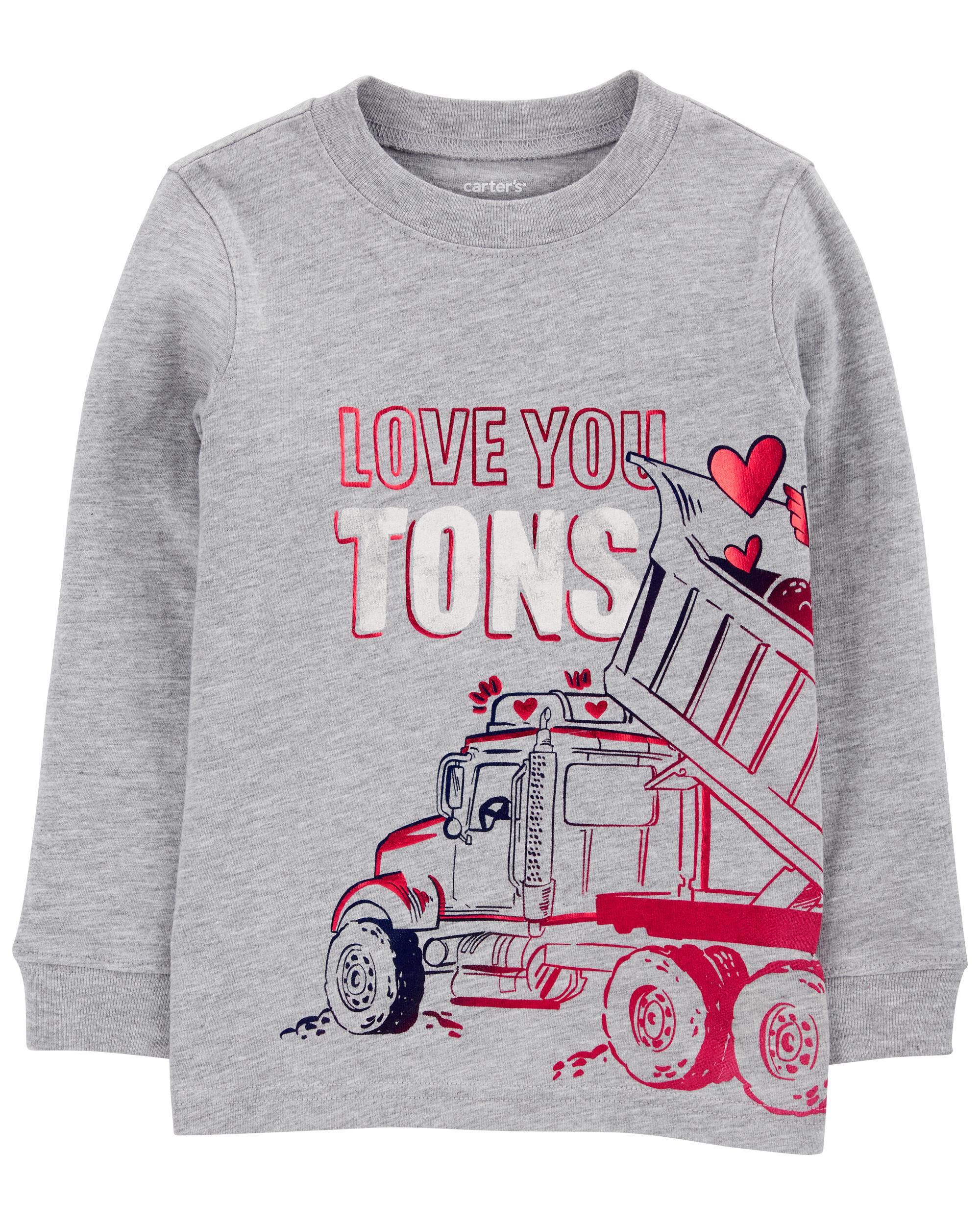 Toddler Truck Cotton Blend Long-Sleeve Tee - Gray - Carter's Toddler Truck Cotton Blend Long-Sleeve Tee - Gray - Carter's