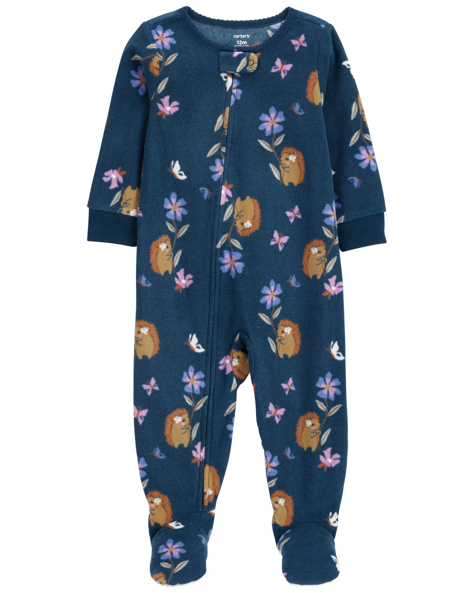 Baby 1 Piece Hedgehog Fleece Footie Pajamas Carter s Carter s