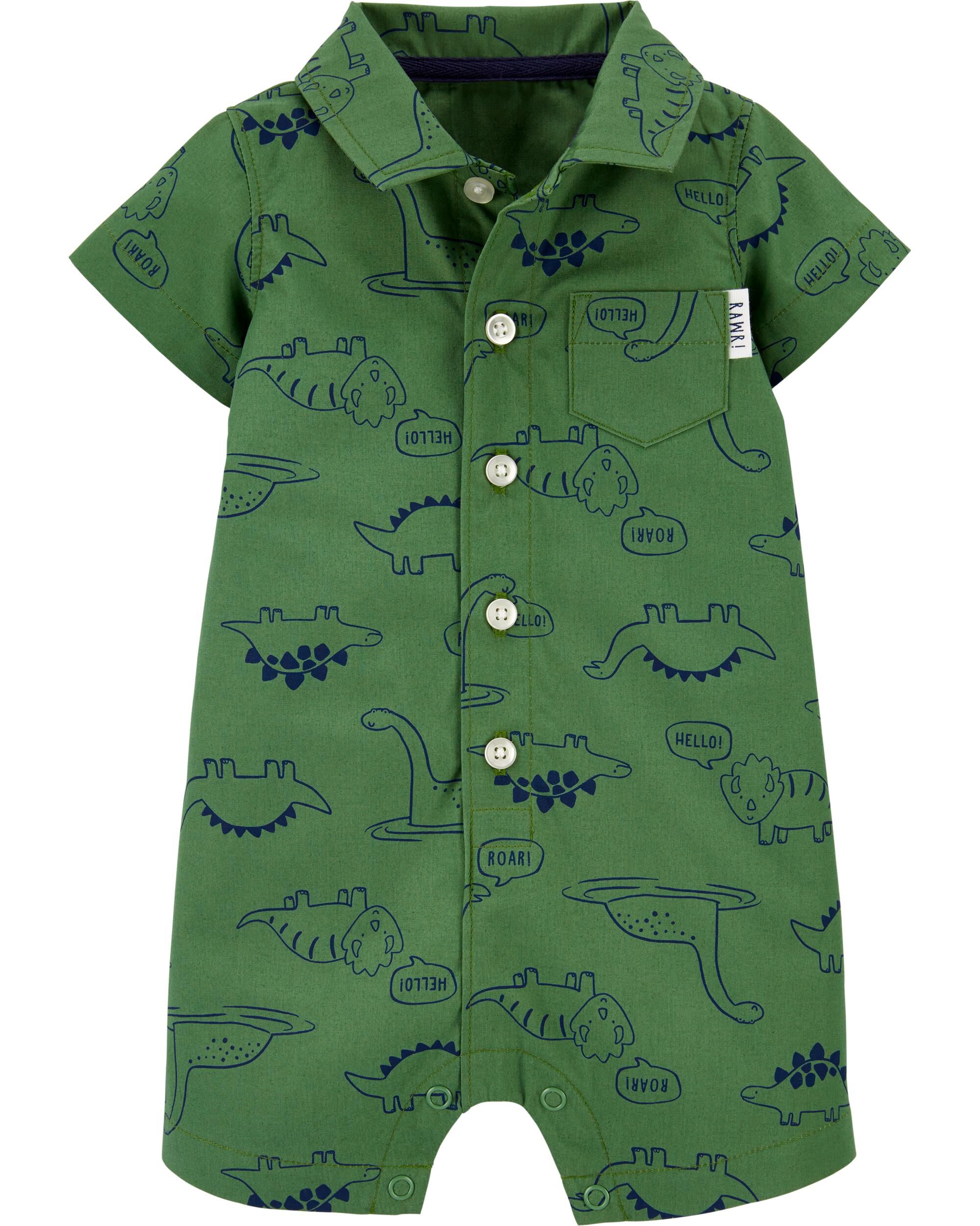 carters dinosaur romper