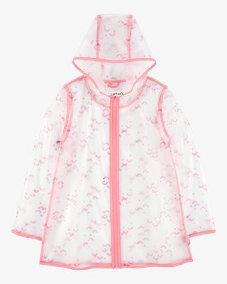 Product image 1 of Kid Rainbow Translucent Rain Jacket - Pink