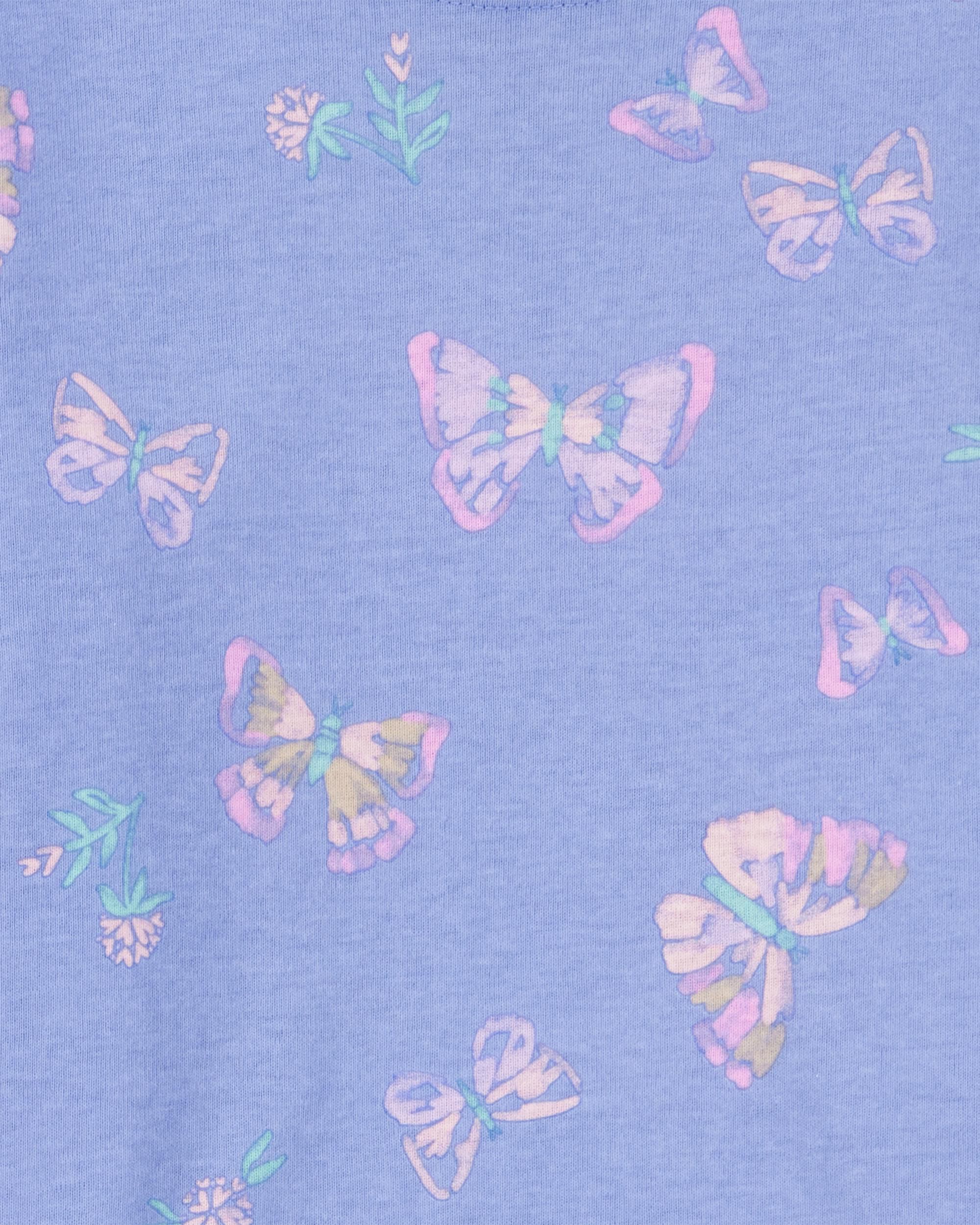 Toddler 4-Piece Snug Fit 100% Cotton Pajamas - Pink/Blue