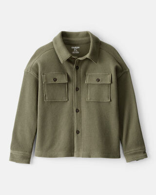 Toddler Boy Long-Sleeve Henley Shirt - Tan