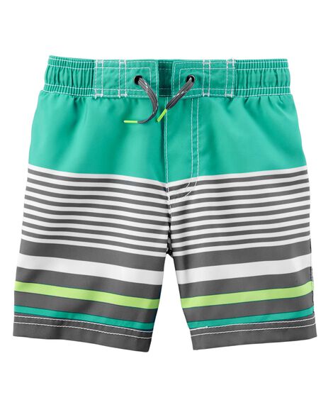 carters striped swim trunks