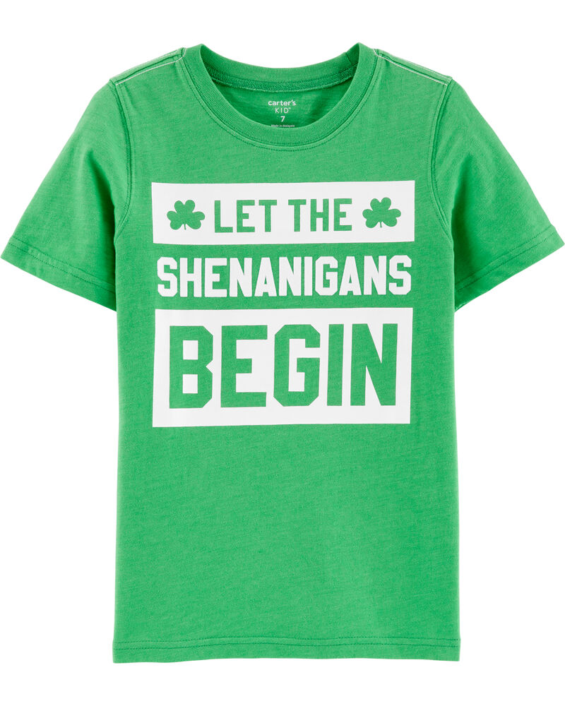 St Patrick S Day Shenanigans Snow Yarn Tee Carters Com