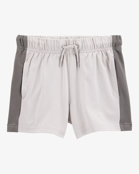  Product image 1 of Toddler Colorblock Pull-On Active Shorts - Grey