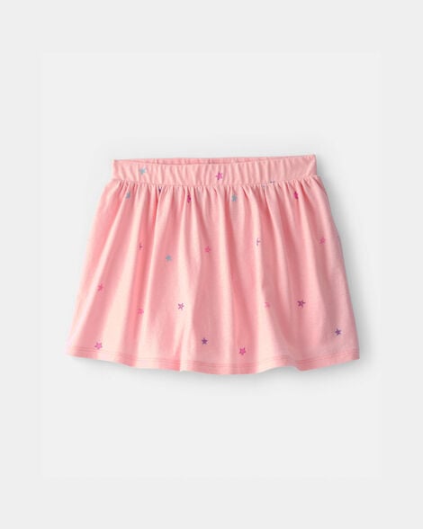 girls star skort - pink