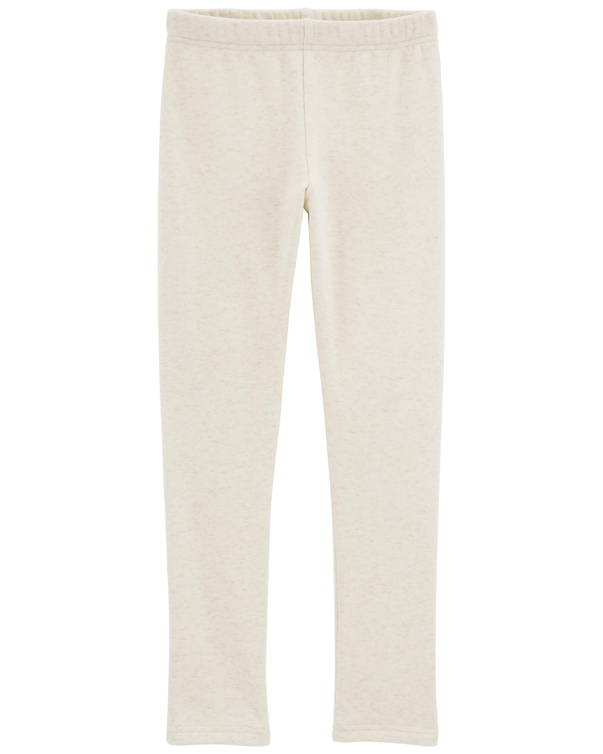 White fleece leggings discount